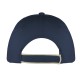 Cappellino 5 pannelli blu navy personalizzato K18045NY