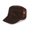 Cappellino militare mesh in cotone e poliestere marrone personalizzato K18056M