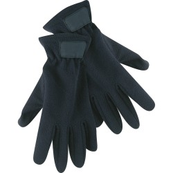 Guanti in pile blu navy personalizzato K18059NY