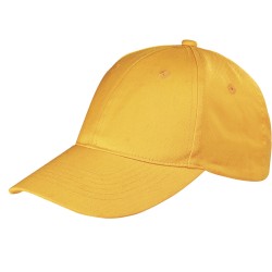 Cappellino 6 pannelli giallo personalizzato K18061G Cappellino 6 pannelli giallo personalizzato K18061G