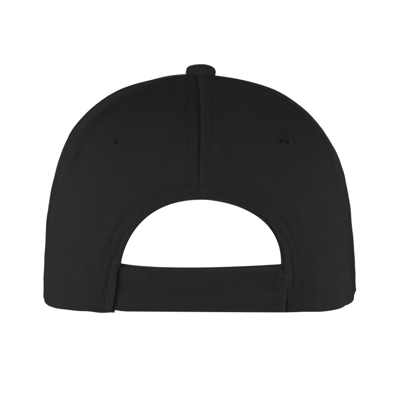 Cappellino 6 pannelli nero personalizzato K18061N