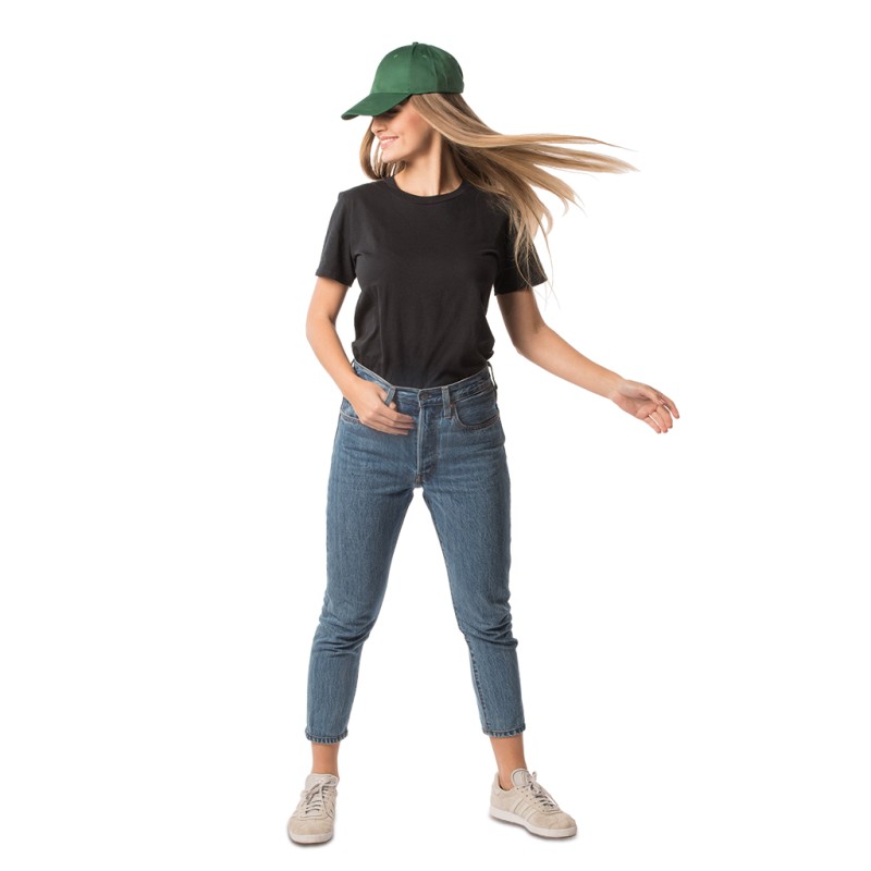 Cappellino 6 pannelli verde inglese personalizzato K18061VI