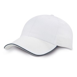 Cappellino 6 pannelli bianco personalizzato K18062B Cappellino 6 pannelli bianco personalizzato K18062B