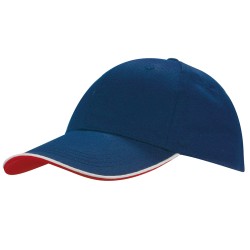 Cappellino 6 pannelli blu royal personalizzato K18062BL Cappellino 6 pannelli blu royal personalizzato K18062BL