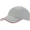Cappellino 6 pannelli grigio personalizzato K18062GR