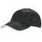 Cappellino 6 pannelli nero personalizzato K18062N