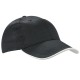 Cappellino 6 pannelli nero personalizzato K18062N
