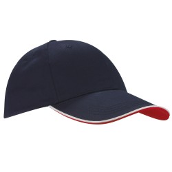 Cappellino 6 pannelli blu navy personalizzato K18062NY Cappellino 6 pannelli blu navy personalizzato K18062NY