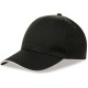 Cappellino 6 pannelli nero personalizzato K18064N