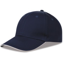 Cappellino 6 pannelli blu navy personalizzato K18064NY