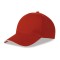 Cappellino 6 pannelli rosso personalizzato K18064R