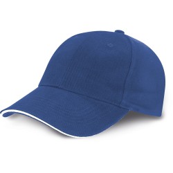 Cappellino 6 pannelli blu royal personalizzato K18065BL