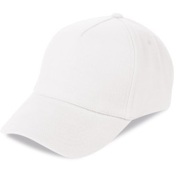 Cappellino 5 pannelli bianco personalizzato K18066B