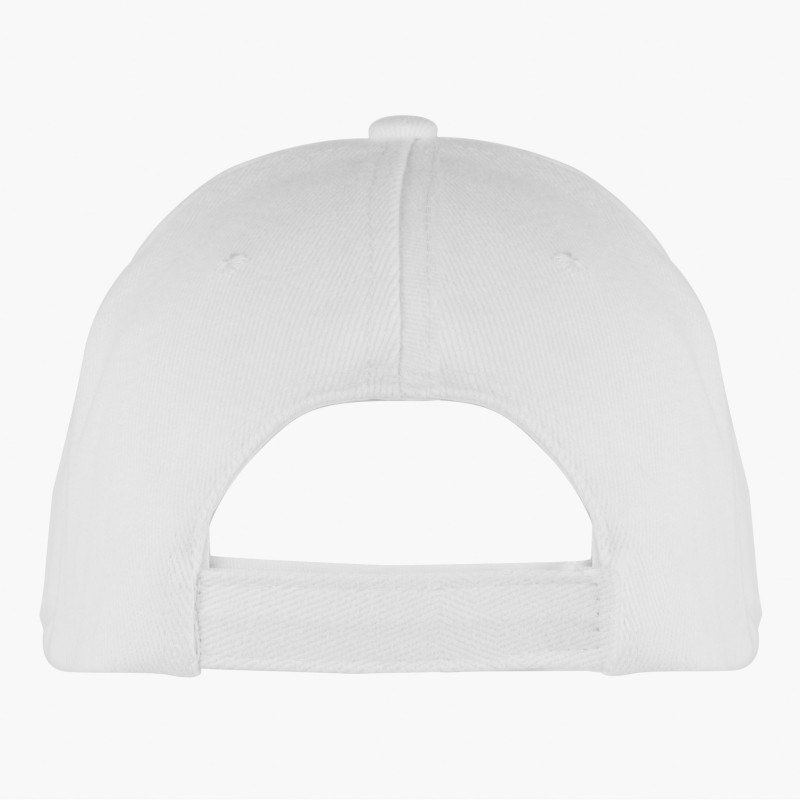 Cappellino 5 pannelli bianco personalizzato K18066B