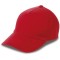 Cappellino 5 pannelli rosso personalizzato K18066R