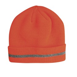 Cappellino zuccotto reflex colori fluorescenti in acrilico arancione personalizzato K18068A Cappellino zuccotto reflex colori fluorescenti in acrilico arancione personalizzato K18068A