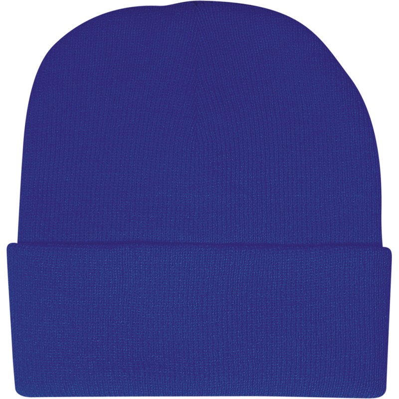 Cappellino zuccotto in acrilico blu royal personalizzato K18070BL