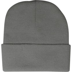 Cappellino zuccotto in acrilico grigio personalizzato K18070GR