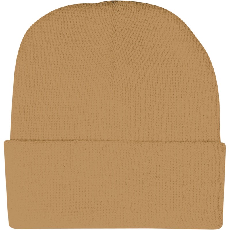 Cappellino zuccotto in acrilico miele personalizzato K18070HO