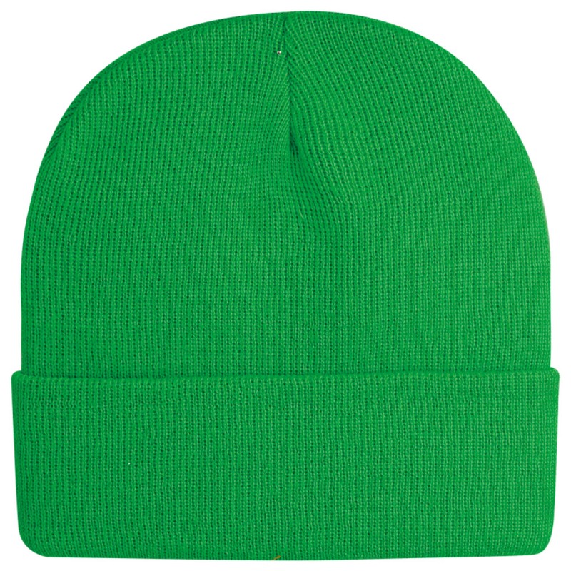 Cappellino zuccotto in acrilico verde personalizzato K18070V