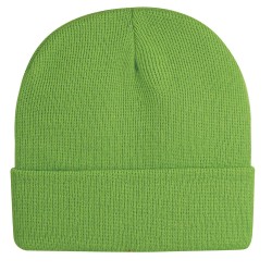 Cappellino zuccotto in acrilico verde acido personalizzato K18070VA Cappellino zuccotto in acrilico verde acido personalizzato K18070VA