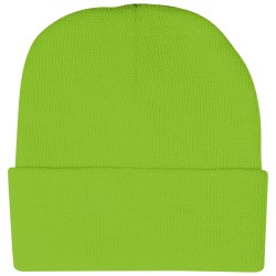 Cappellino zuccotto in acrilico verde fluo personalizzato K18070VFL Cappellino zuccotto in acrilico verde fluo personalizzato K18070VFL