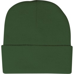 Cappellino zuccotto in acrilico verde inglese personalizzato K18070VI