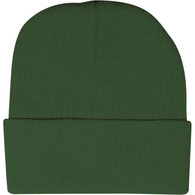 Cappellino zuccotto in acrilico verde inglese personalizzato K18070VI