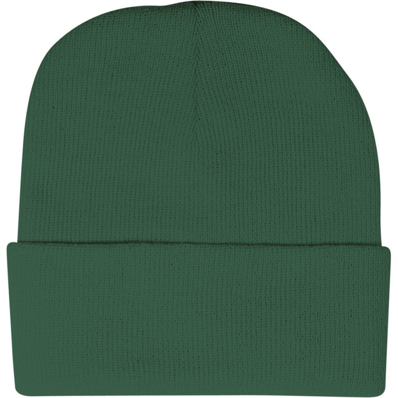 Cappellino zuccotto in acrilico verde inglese personalizzato K18070VI Cappellino zuccotto in acrilico verde inglese personalizzato K18070VI