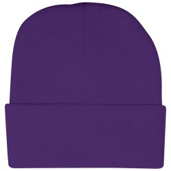 Cappellino zuccotto in acrilico viola personalizzato K18070VL Cappellino zuccotto in acrilico viola personalizzato K18070VL