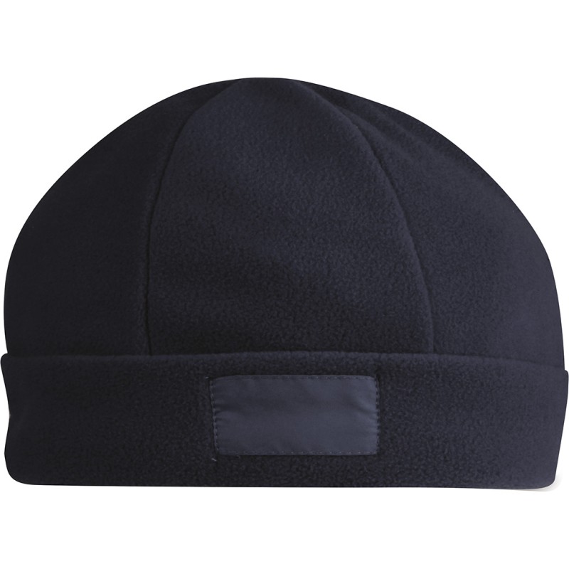 Cappellino zuccotto in pile blu navy personalizzato K18077NY