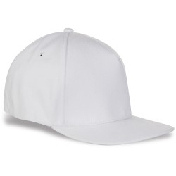 Cappellino rapper 5 pannelli bianco personalizzato K18083B