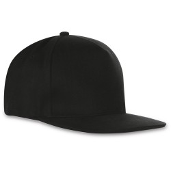 Cappellino rapper 5 pannelli nero personalizzato K18083N