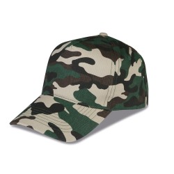 Cappellino golf 5 pannelli mimetico personalizzato K18086 Cappellino golf 5 pannelli mimetico personalizzato K18086
