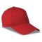 Cappellino 6 pannelli rosso personalizzato K18096R