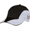 Cappellino 8 pannelli nero personalizzato K18097N