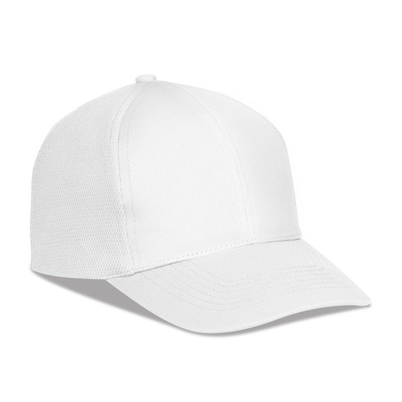 Cappellino 6 pannelli bianco personalizzato K18104B Cappellino 6 pannelli bianco personalizzato K18104B