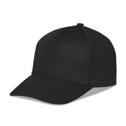 Cappellino 6 pannelli nero personalizzato K18104N Cappellino 6 pannelli nero personalizzato K18104N