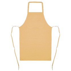 Grembiule da cucina in cotone riciclato giallo personalizzato K18119G Grembiule da cucina in cotone riciclato giallo personalizzato K18119G