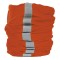 Fascia multiuso reflex colori fluorescenti in poliestere arancione personalizzato K18137A