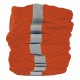 Fascia multiuso reflex colori fluorescenti in poliestere arancione personalizzato K18137A