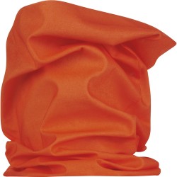 Fascia multiuso in poliestere arancione personalizzato K18138A