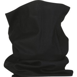 Fascia multiuso in poliestere nero personalizzato K18138N