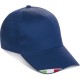 Cappellino 5 pannelli blu royal personalizzato K18140BL