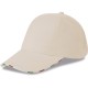 Cappellino 6 pannelli natural personalizzato K18142NT