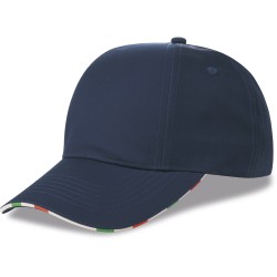 Cappellino 6 pannelli blu navy personalizzato K18142NY