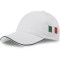 Cappellino 5 pannelli bianco personalizzato K18144B