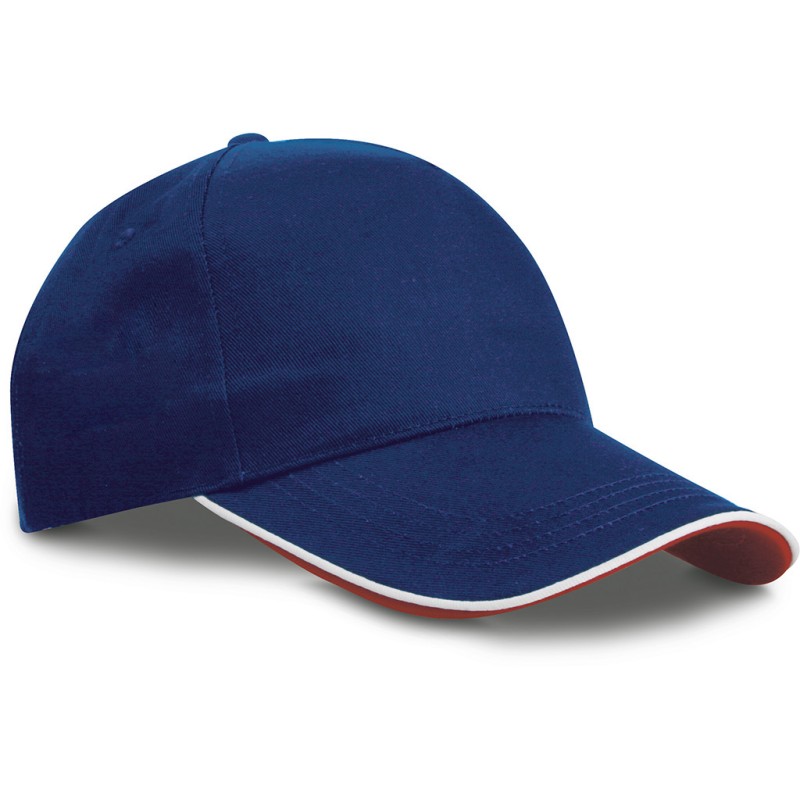 Cappellino 5 pannelli blu royal personalizzato K18144BL Cappellino 5 pannelli blu royal personalizzato K18144BL