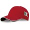 Cappellino 5 pannelli rosso personalizzato K18144R