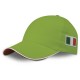 Cappellino 5 pannelli verde acido personalizzato K18144VA